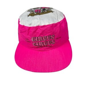 VTG Circus Circus Hotel Casino Las Vegas NV Pink Painters Snapback Hat Cap 90s